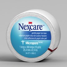 3MÂª NexcareÂª MicroporeÂª Paper Medical Tape, 1 Inch x 10 Yard, White