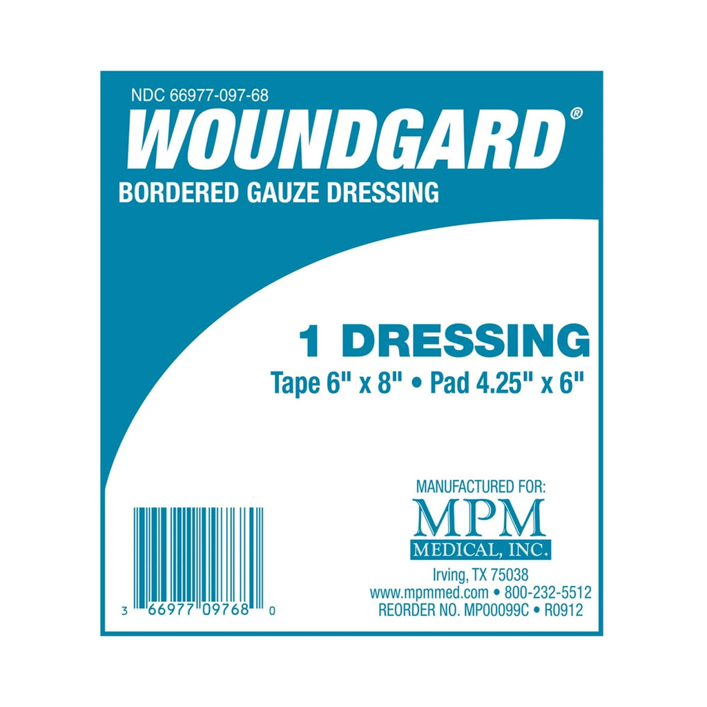 WoundGardÂ¨ White Adhesive Dressing, 6 x 8 Inch