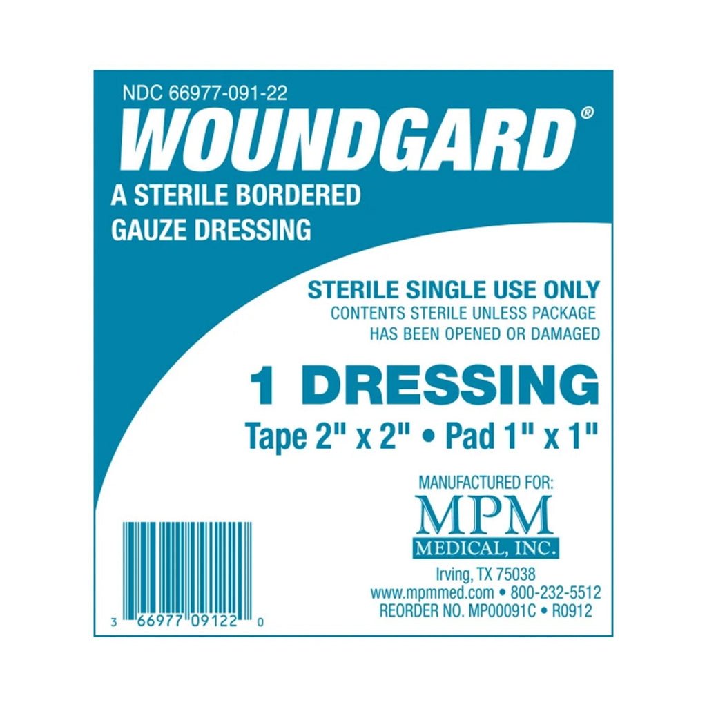 WoundGardÂ¨ White Adhesive Dressing, 2 x 2 Inch