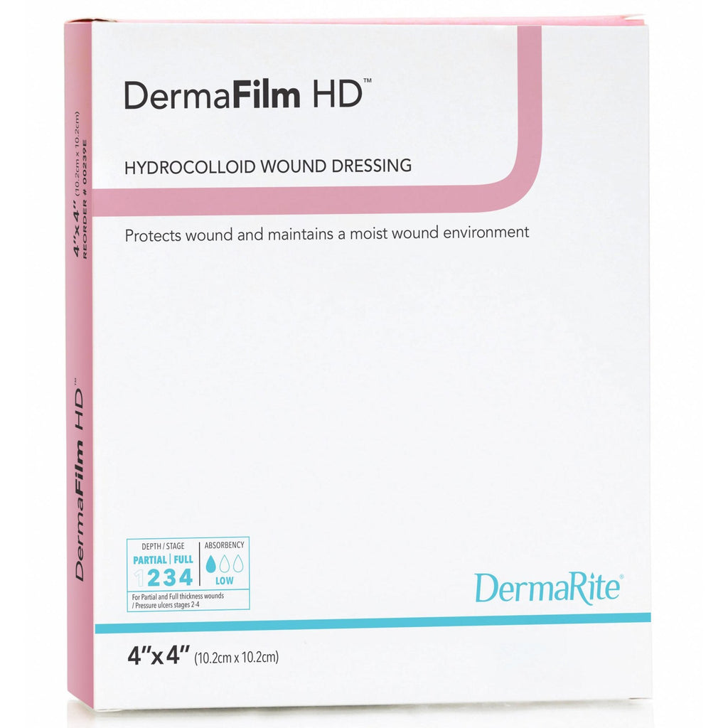 DermaFilmÂ¨ Hydrocolloid Dressing, 4 x 4 Inch
