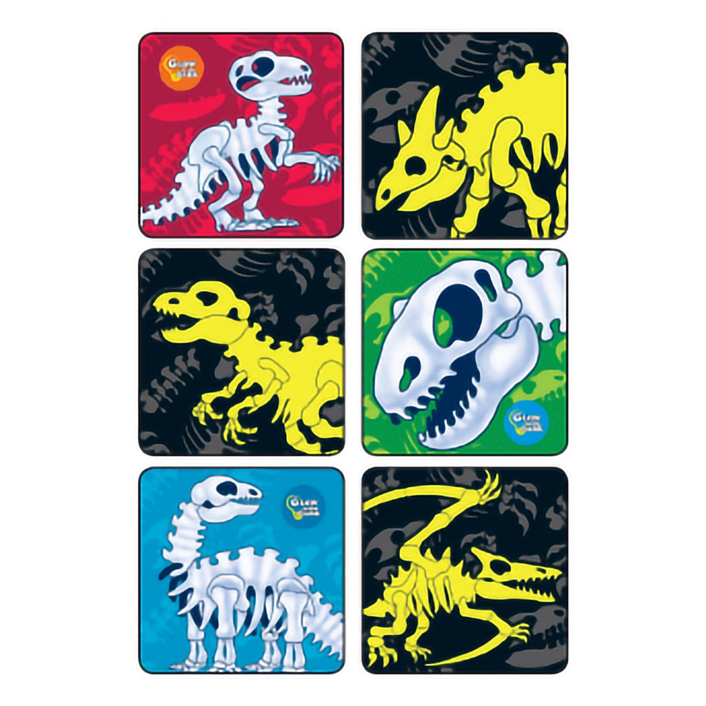 MedibadgeÂ¨ Glow-In-The-Dark Dinosaur Bones Stickers