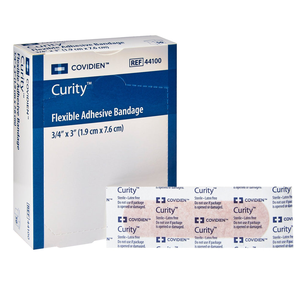CurityÂª Tan Adhesive Strip, _ x 3 Inch
