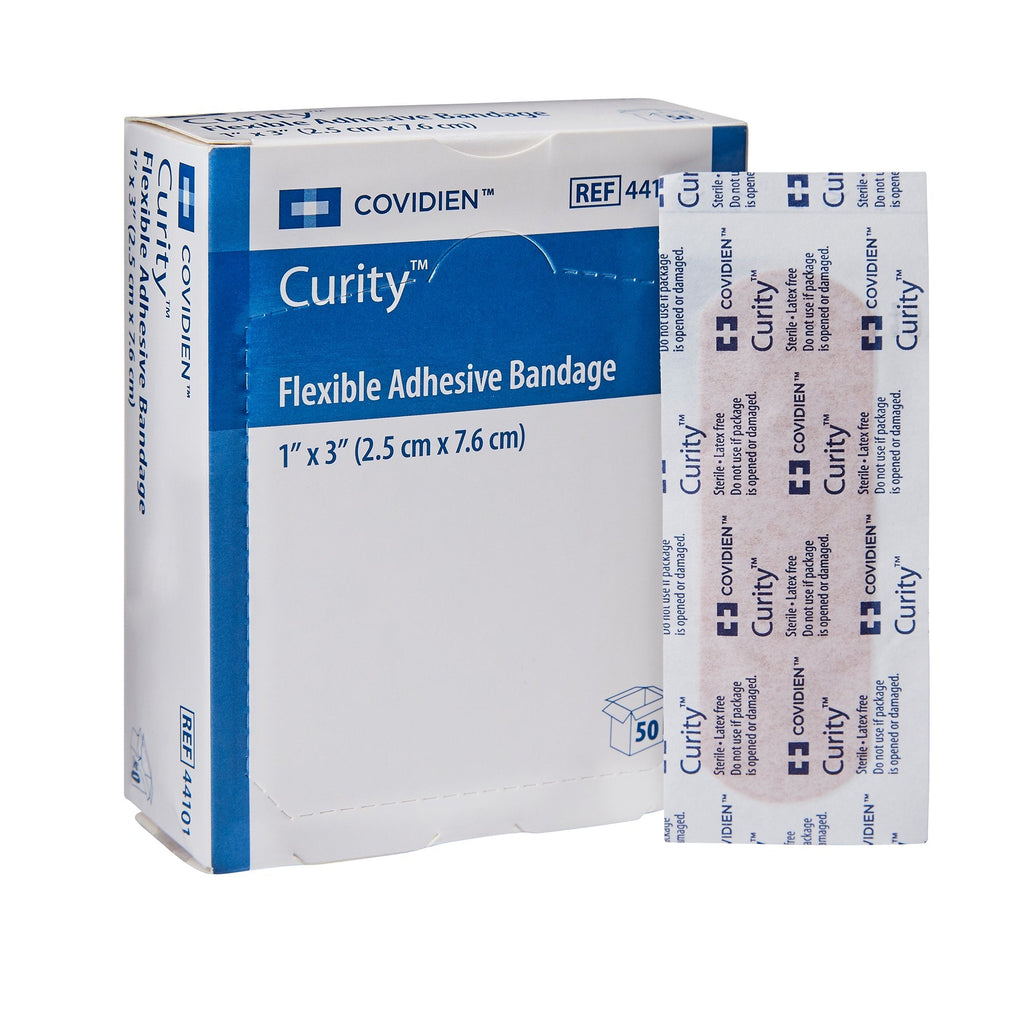 CurityÂª Tan Adhesive Strip, 1 x 3 Inch