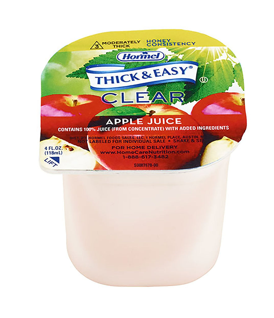 Thick & EasyÂ¨ Clear Honey Consistency Apple Thickened Beverage, 4 oz. Cup