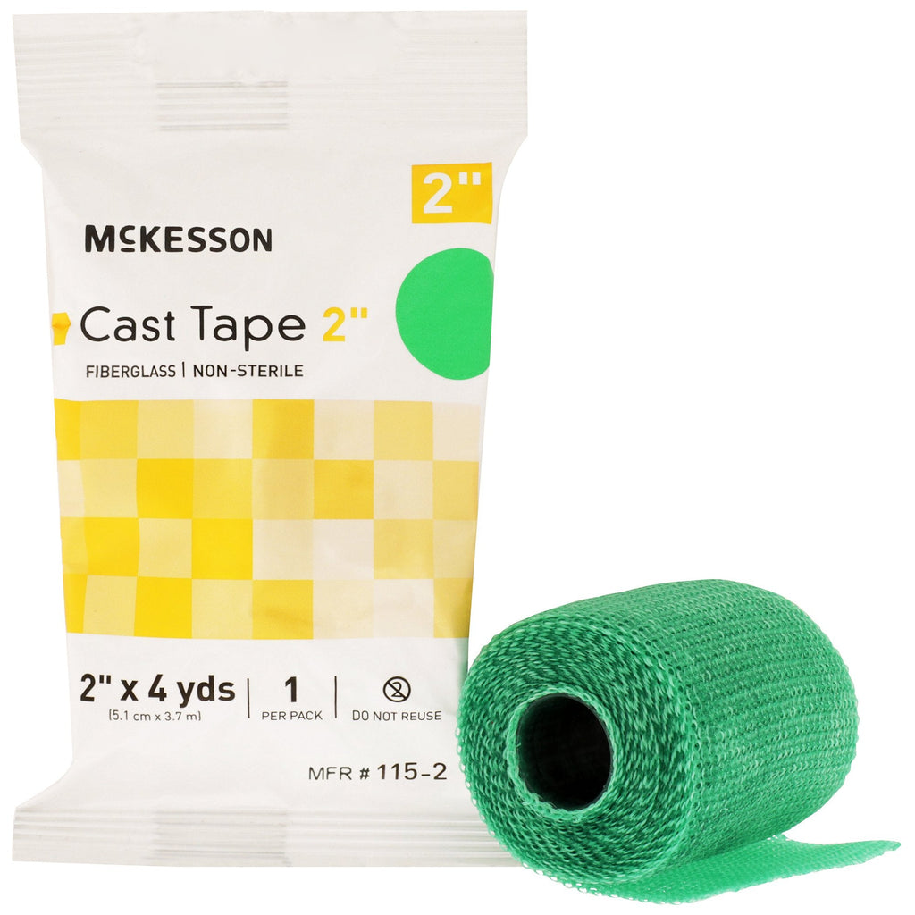 McKesson Green Cast Tape, 2 Inch x 4 Yard