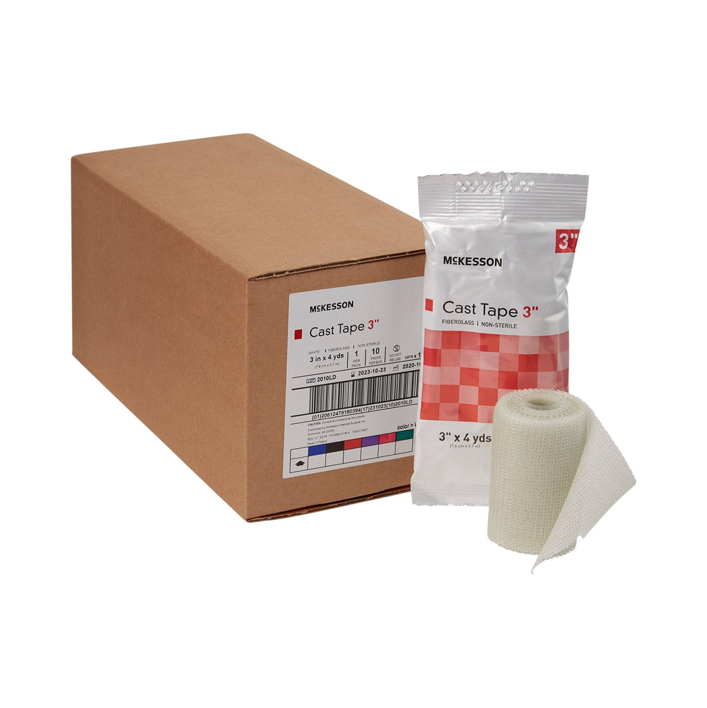 McKesson White Cast Tape, 3 Inch x 4 Yard