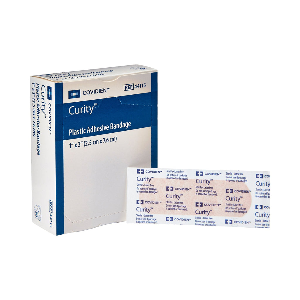 CurityÂª Tan Adhesive Strip, 1 x 3 Inch