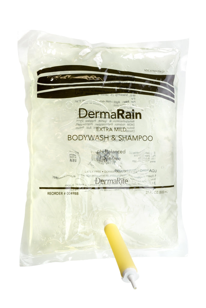 DermaRainÂ¨ Shampoo and Body Wash 800 mL Dispenser Refill Bottle