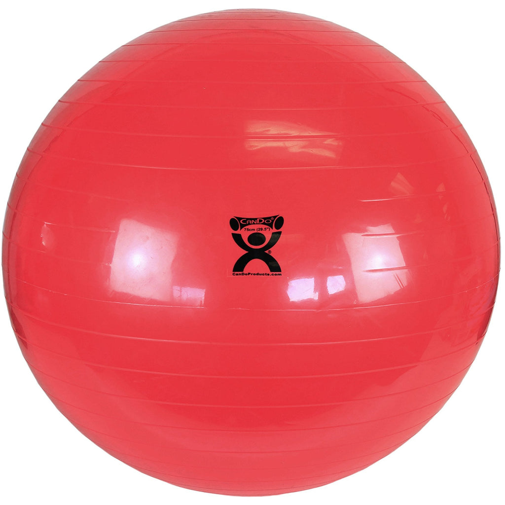 CanDoÂ¨ Inflatable Exercise Ball, Red, 30 Inches