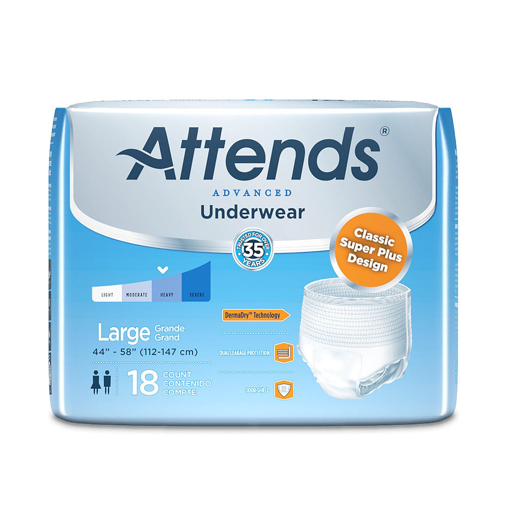 AttendsÂ¨ Advanced Underwear, Large