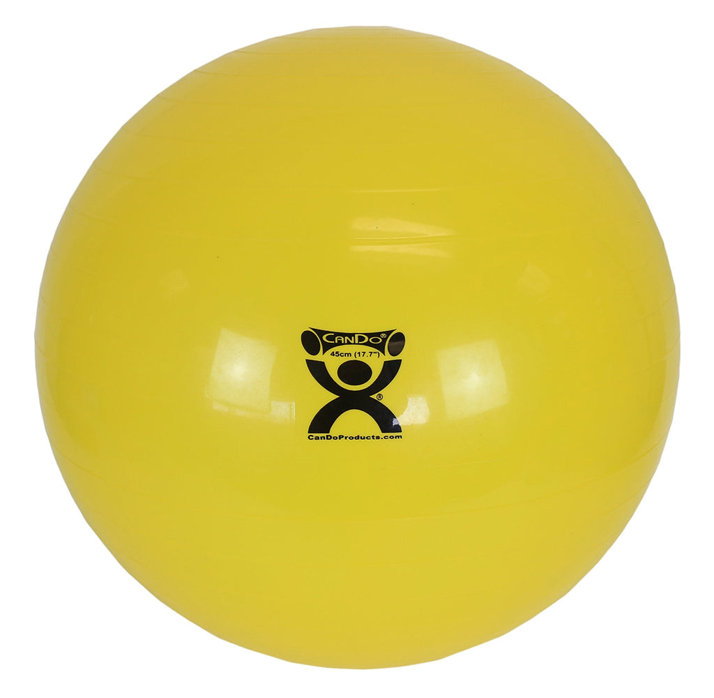 CanDoÂ¨ Inflatable Exercise Ball, Yellow, 18 Inches