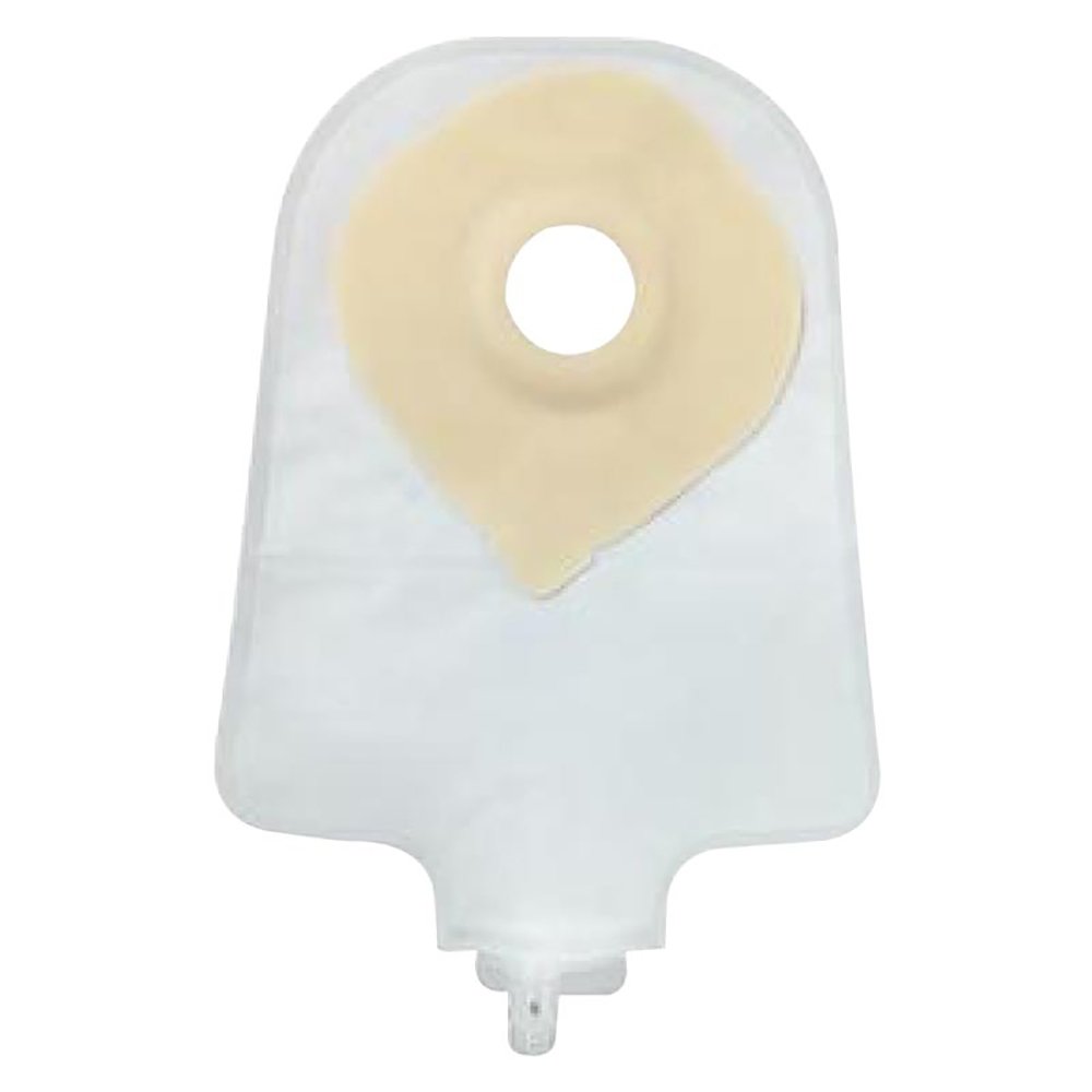 Securi-TÂª One-Piece Drainable Transparent Urostomy Pouch, 9 Inch Length, 1 Inch Stoma