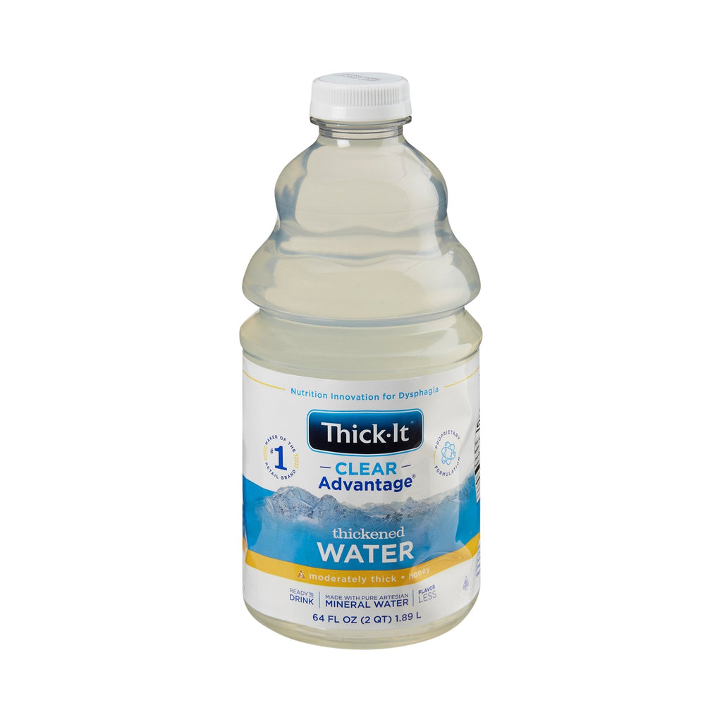 Thick-It Clear Advantage Thickened Water, Moderately Thick, Honey Consistency, Unflavored, 64-oz Container