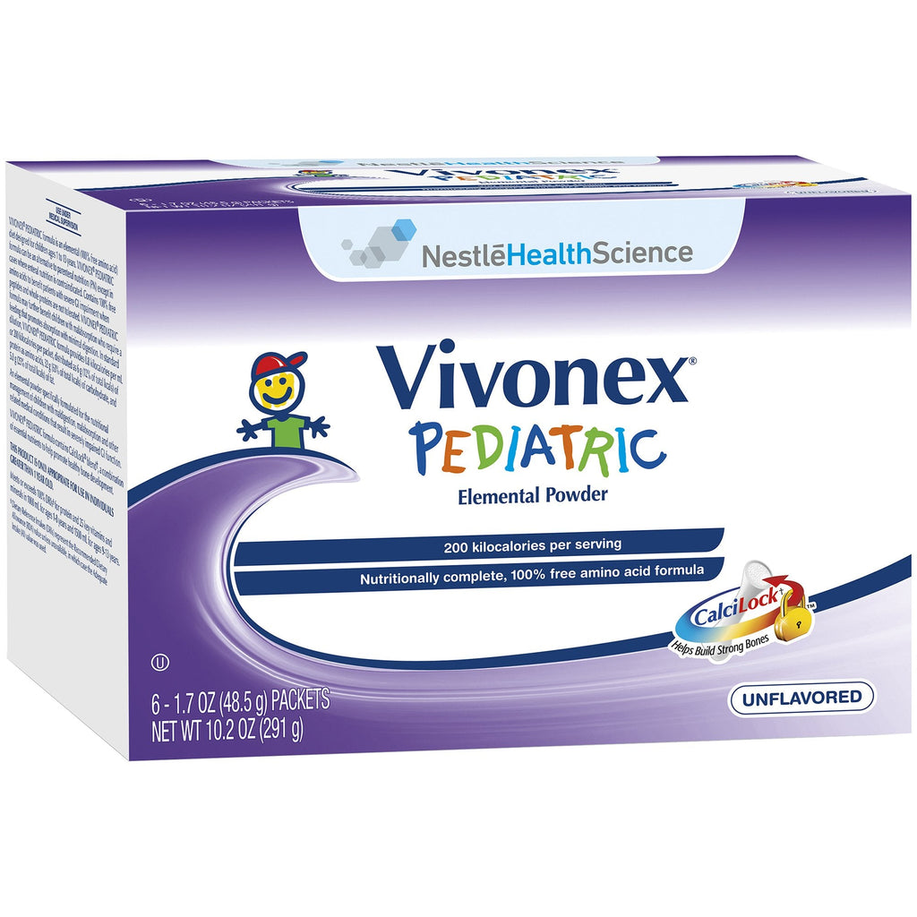 VivonexÂ¨ Pediatric Elemental Oral Supplement / Tube Feeding Formula, 6 Packets per Box