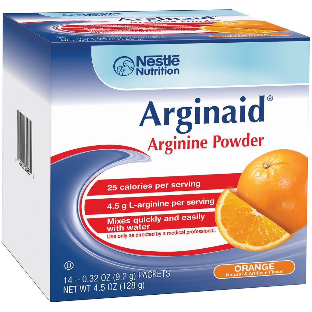 ArginaidÂ¨ Orange Arginine Supplement, 14 Packets per Box