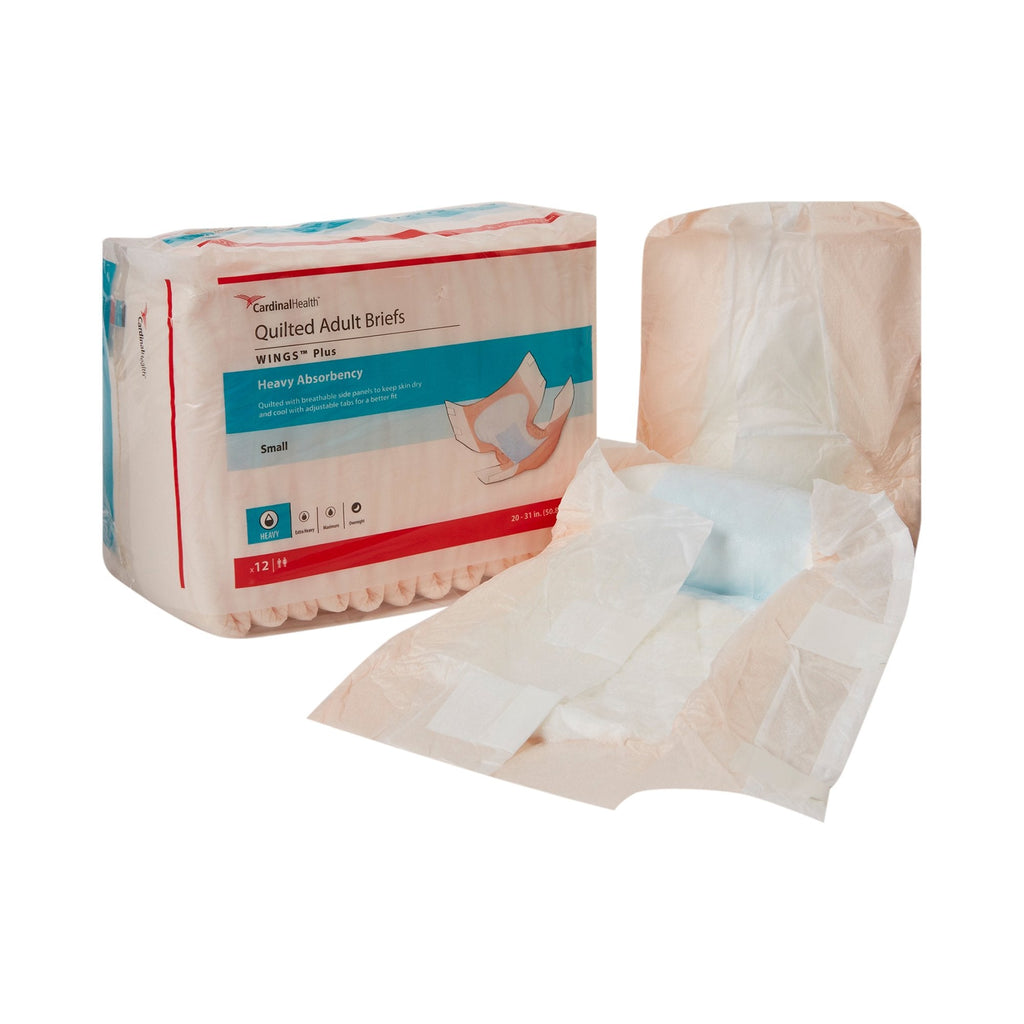 WingsÂª Plus Heavy Absorbency Incontinence Brief, Small