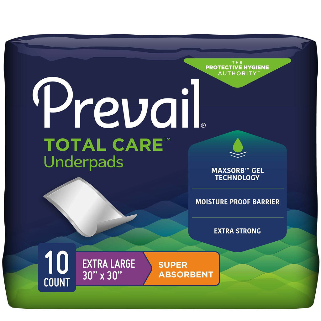 PrevailÂ¨ Total CareÂª Super Absorbent Polymer Underpad, 30 x 30 Inch