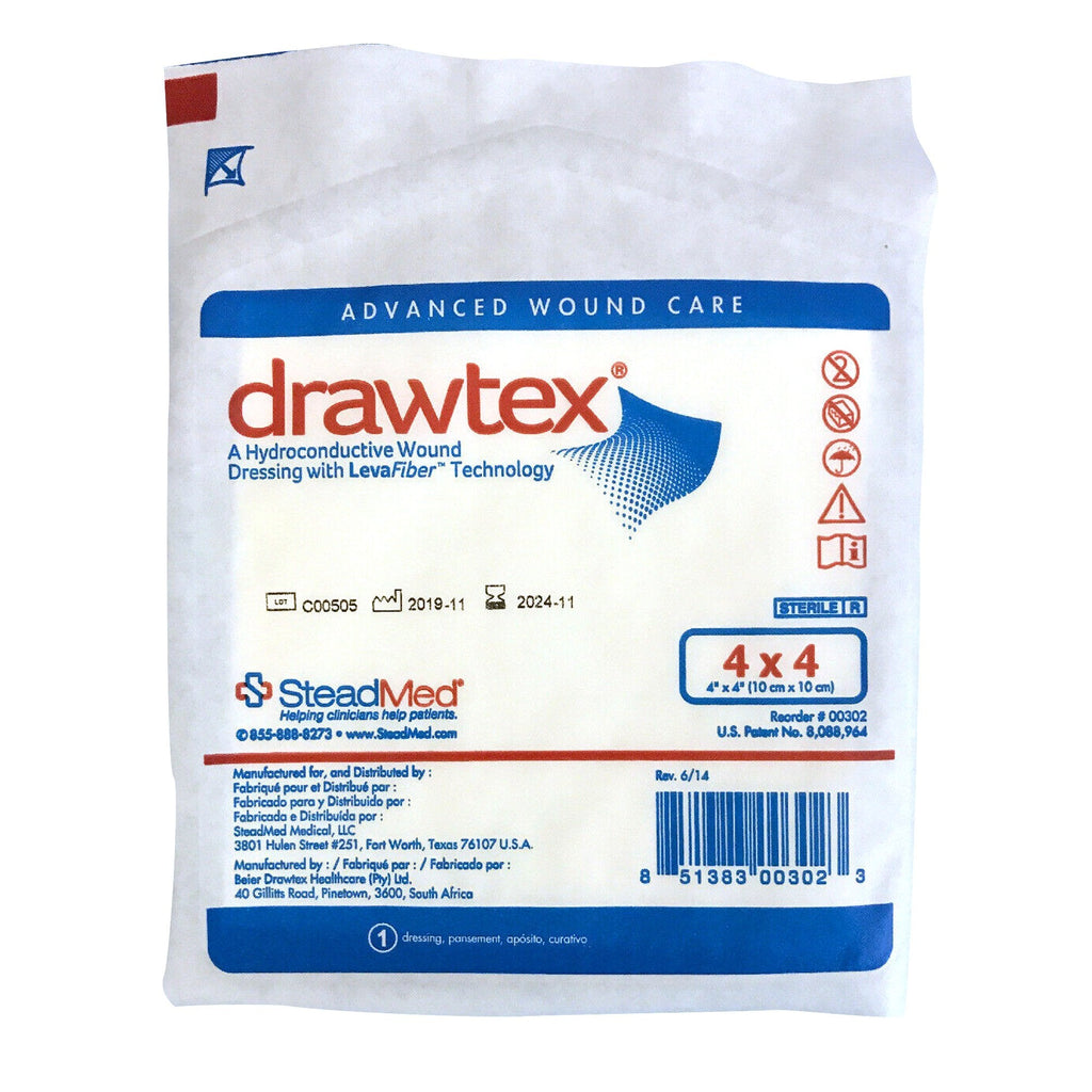 DrawtexÂ¨ Non-Adherent Dressing, 4 x 4 Inch