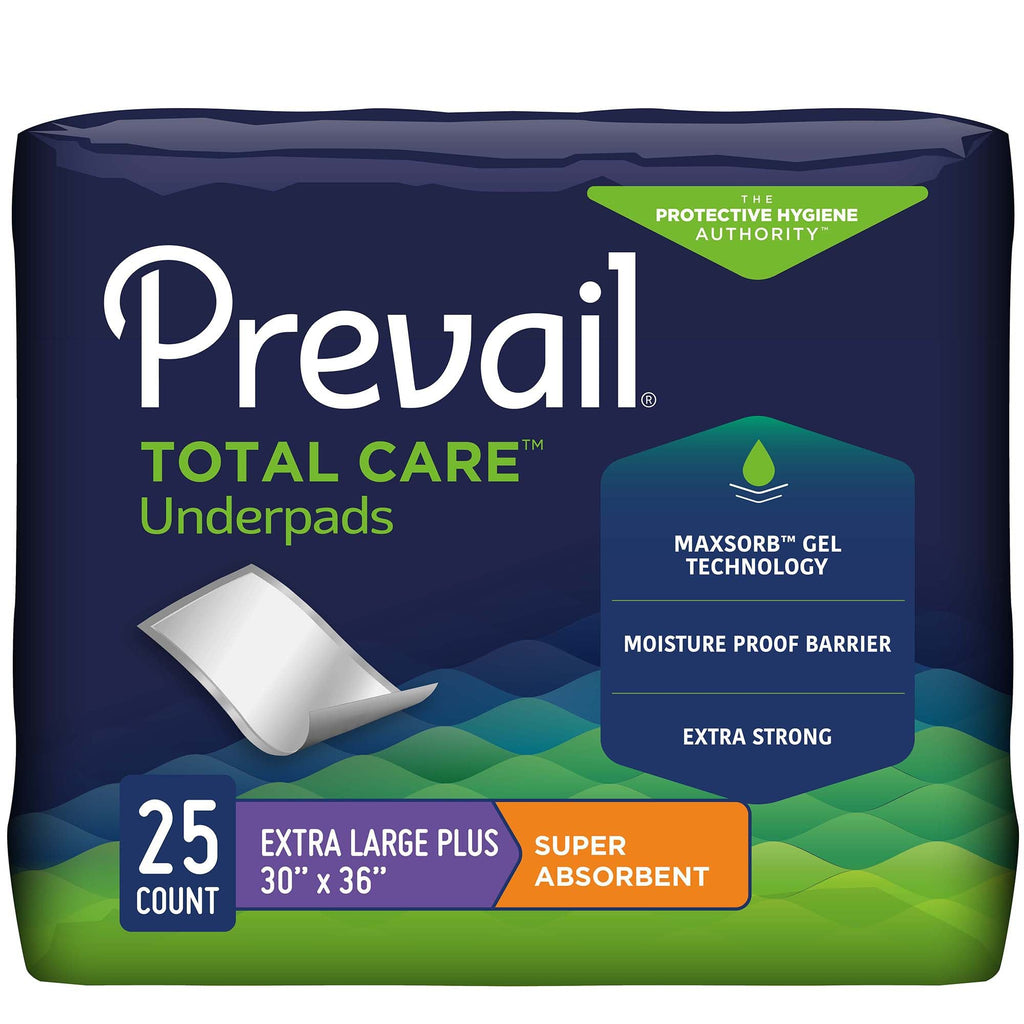 PrevailÂ¨ Total CareÂª Super Absorbent Polymer Underpad, 30 x 36 Inch
