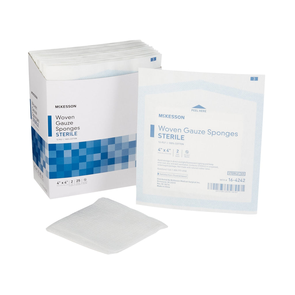 McKesson Sterile Gauze sponge, 4 x 4 Inch