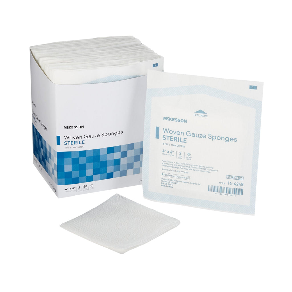 McKesson Sterile Gauze sponge, 4 x 4 Inch