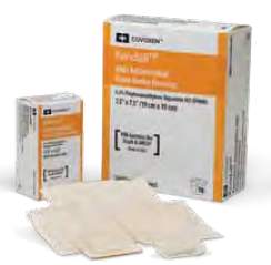 KendallÂª AMD Adhesive with Border Antimicrobial Foam Dressing, 3_ x 5_ Inch