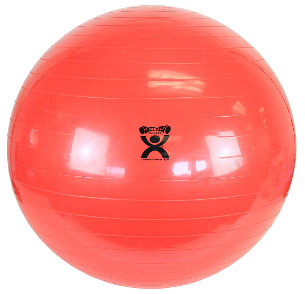 CanDoÂ¨ Inflatable Exercise Ball, Red, 38 Inches