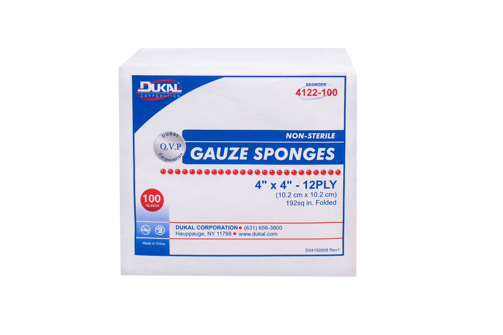 DukalÂª Nonsterile Gauze Sponge, 4 x 4 Inch