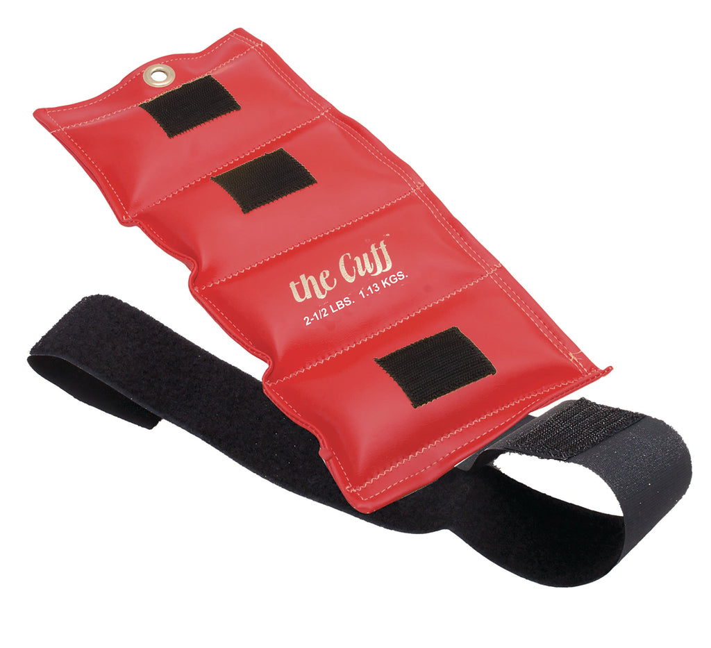 CuffÂ¨ Deluxe Ankle & Wrist Weight, Red, 2.5 lbs.