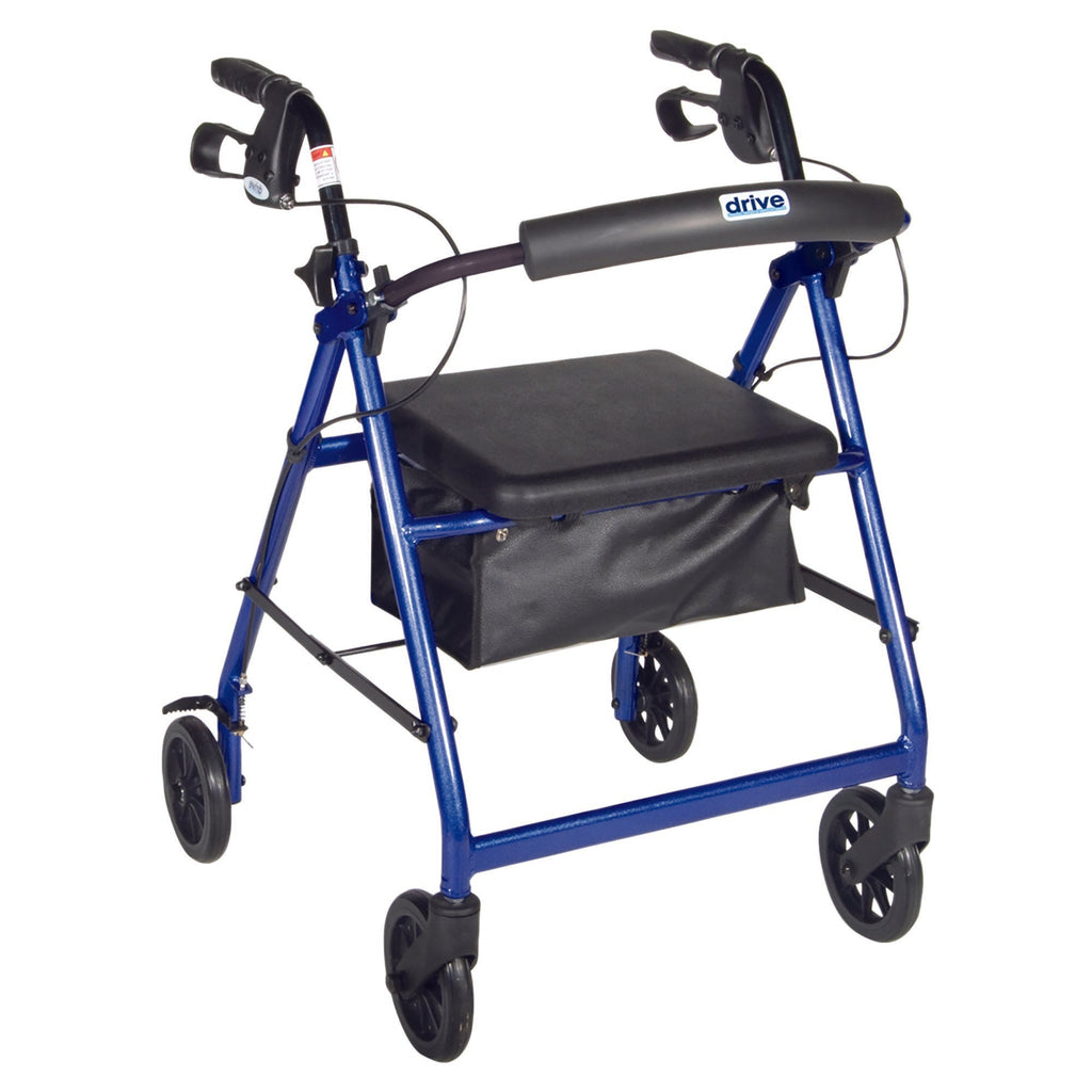 driveÂª 4-Wheel Rollator, Blue
