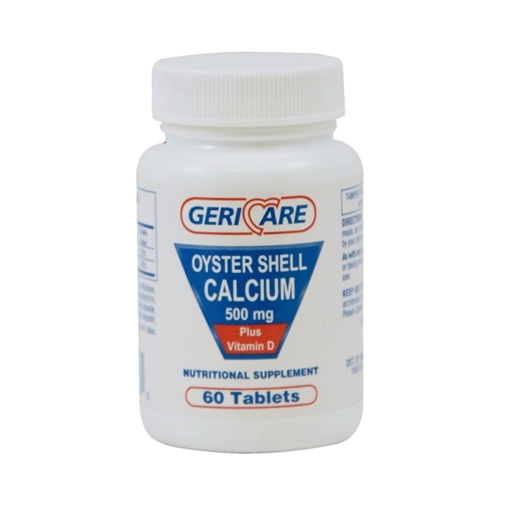 Geri-CareÂ¨ 500 mg Oyster Shell Calcium with Vitamin D-3 Joint Health Supplement