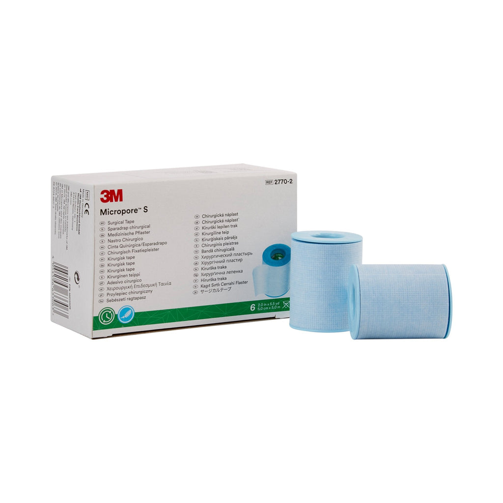 3MÂª MicroporeÂª S Silicone Medical Tape, 2 Inch x 5-1/2 Yard, Blue
