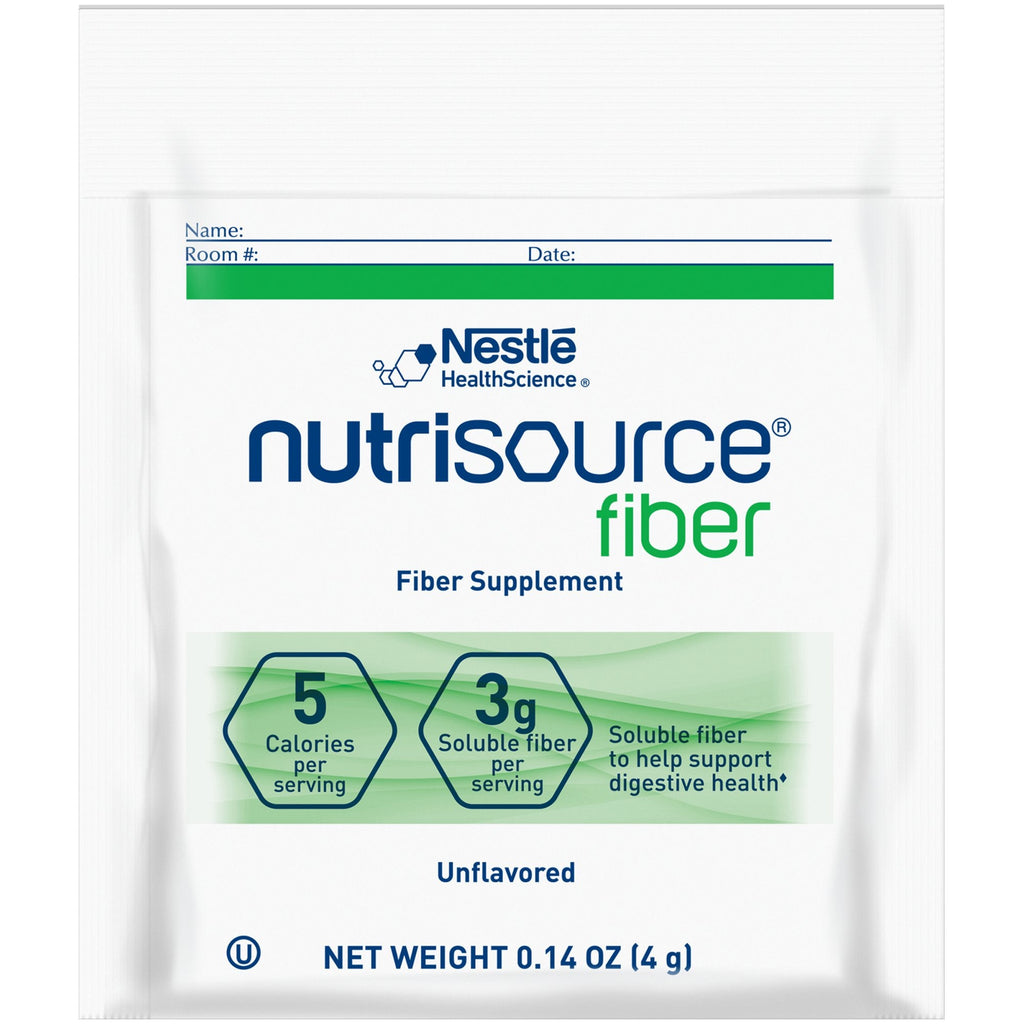 NutrisourceÂ¨ Fiber Unflavored Oral Supplement, 4 Gram Individual Packet