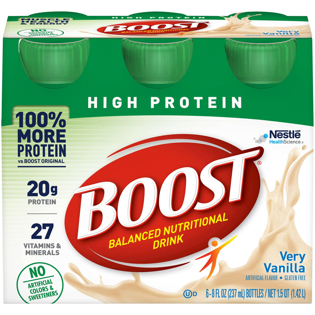 BoostÂ¨ High Protein Vanilla Oral Supplement, 8 oz. Bottle