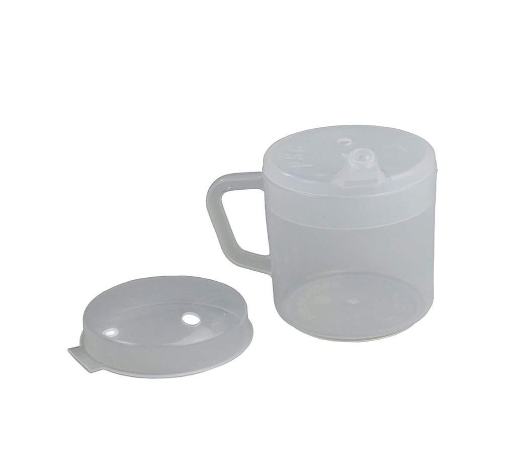 PSC 1-Handled Drinking Mug with Two Lids, 8 oz.