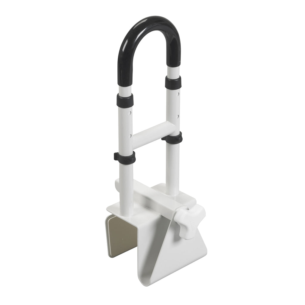 driveÂª Clamp-On Tub Rail, White Steel, 14_ Ã 17 Inch Height