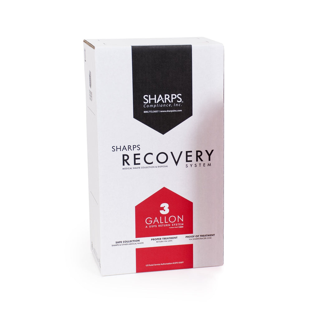 Sharps Recovery SystemÂª Mailback Replacement Container, 3 Gallon
