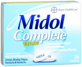 MidolÂ¨ Complete Acetaminophen / Caffeine / Pyrilamine Maleate Cramp Relief