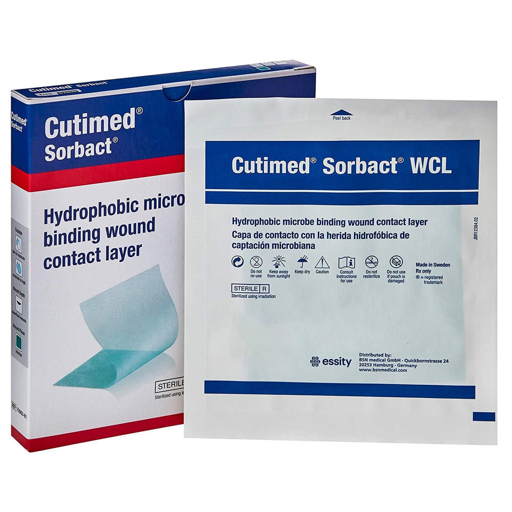 CutimedÂ¨ SorbactÂ¨ WCL Antimicrobial Wound Contact Layer Dressing, 4 x 5 Inch