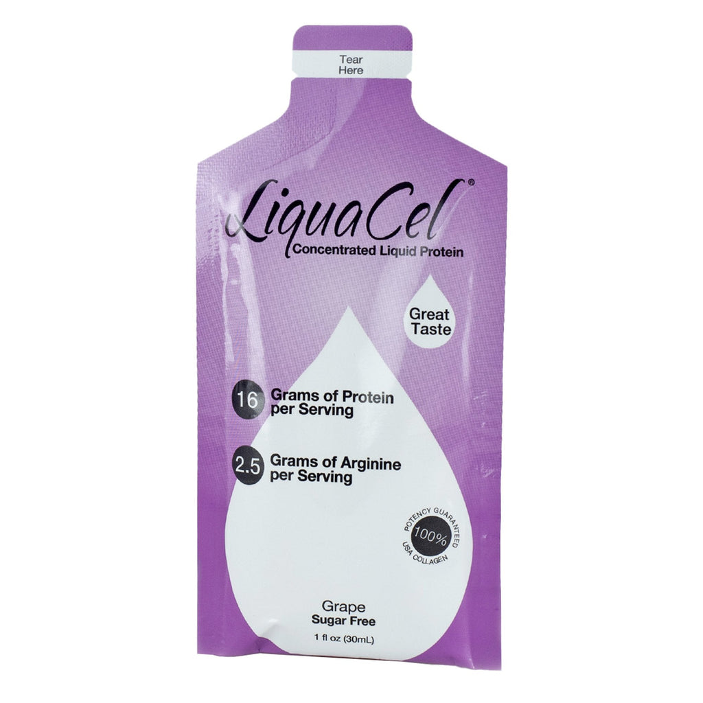 LiquaCelÂª Grape Oral Protein Supplement, 1 oz. Individual Packet