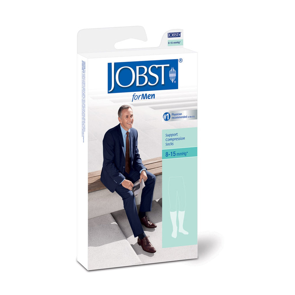 JobstÂ¨ for Men Compression Knee-High Socks, X-Large, White