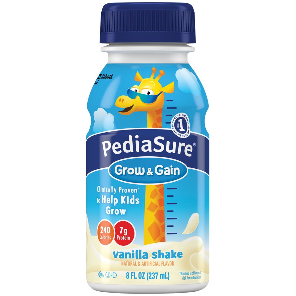 PediaSureÂ¨ Grow & Gain Vanilla Pediatric Oral Supplement, 8 oz. Bottle, 6-Pack