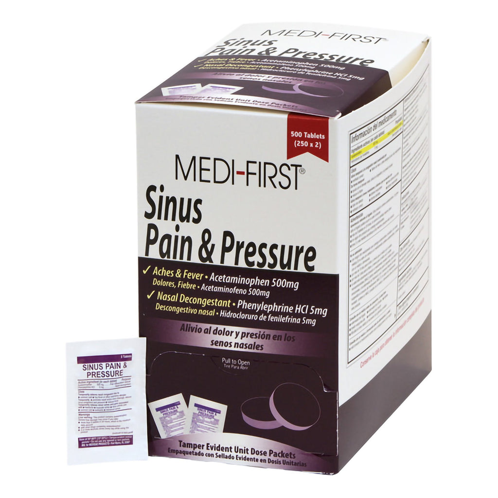 Medi-FirstÂ¨ Acetaminophen / Phenylephrine Sinus Relief