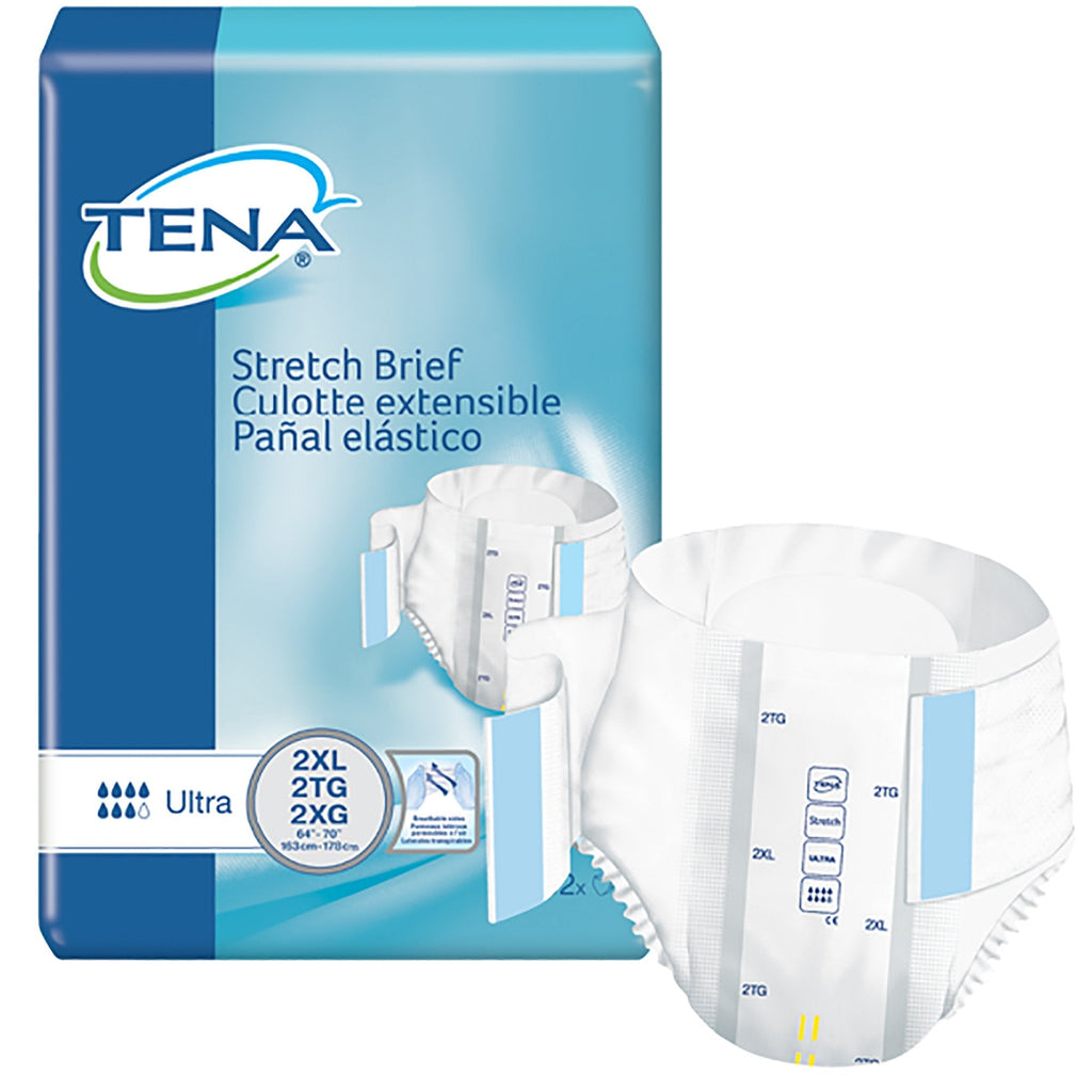 TenaÂ¨ StretchÂª Ultra Incontinence Brief, Extra Extra Large