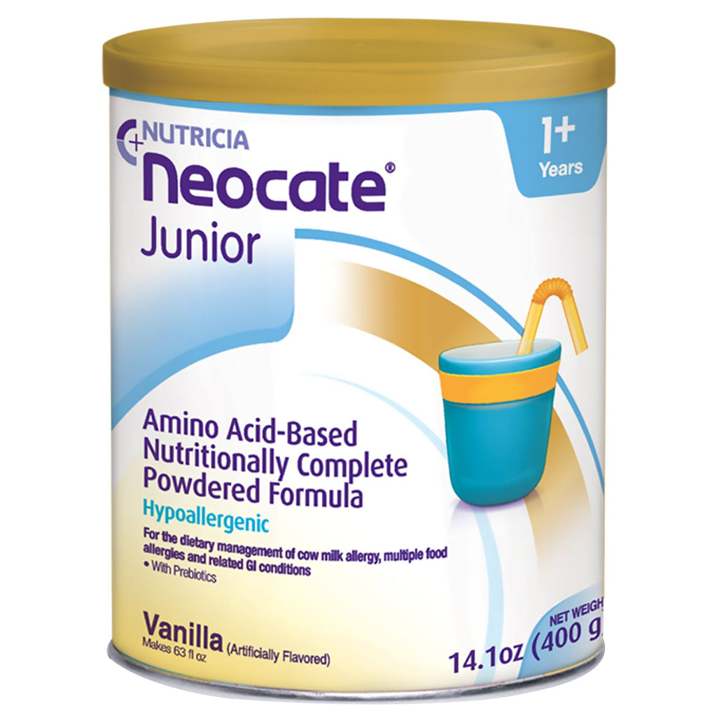 NeocateÂ¨ Junior with Prebiotics Vanilla Pediatric Oral Supplement / Tube Feeding Formula, 14.1 oz. Can