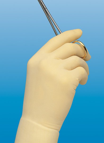 ProtexisÂª (formerly DurapreneÂª Plus ) Polychloroprene Standard Cuff Length Surgical Glove, Size 9, Ivory