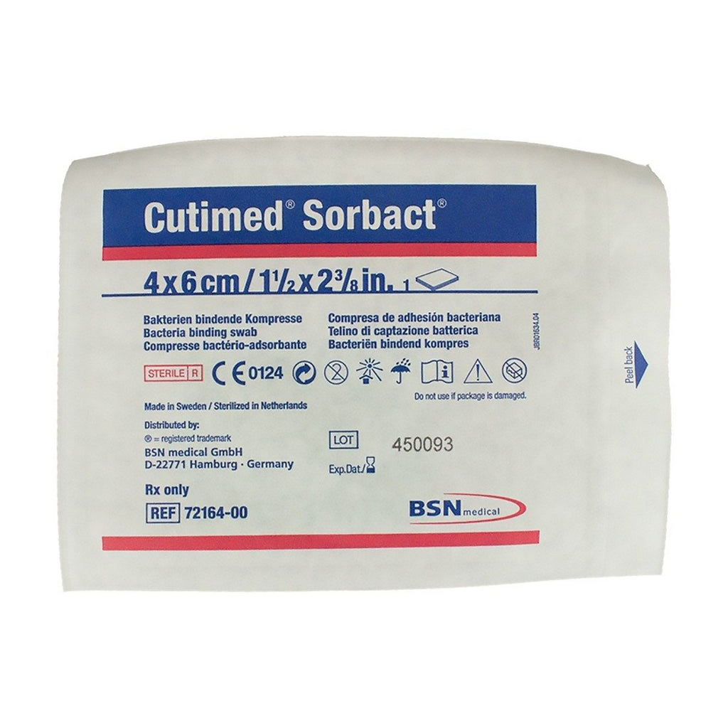 CutimedÂ¨ SorbactÂ¨ Impregnated Dressing, 4 x 6 Centimeter