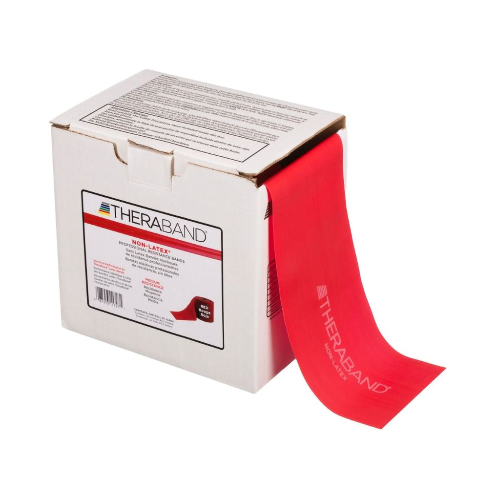 TheraBandÂ¨ Exercise Resistance Band, Red, 4 Inch x 50 Yard, Medium Resistance