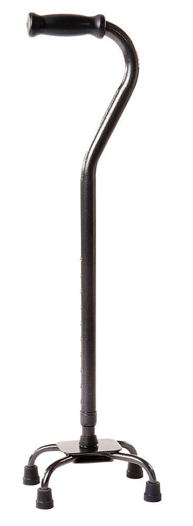 CarexÂ¨ Heavy Duty Small Base Xtra Quad Cane, Black