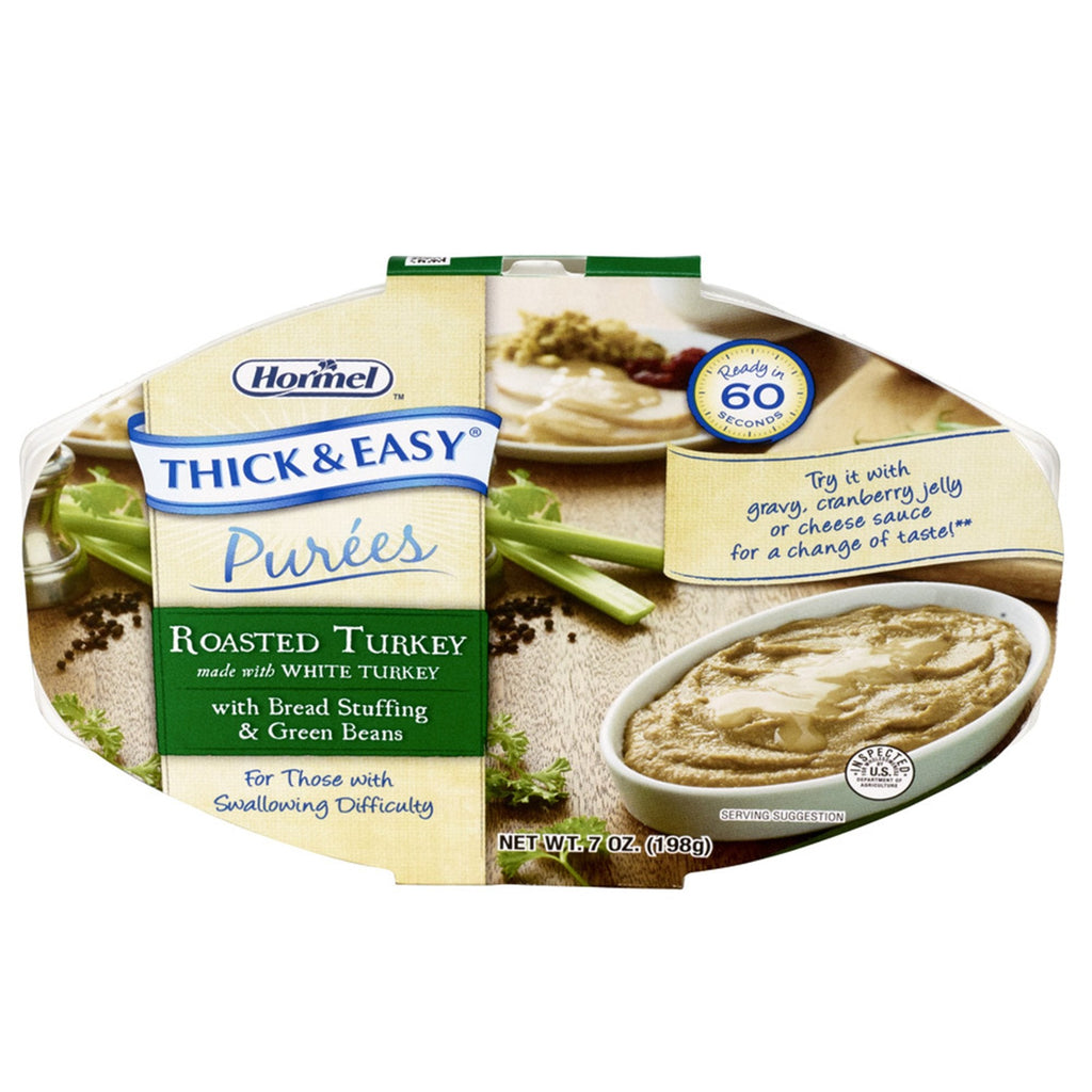 Thick & EasyÂ¨ PurÅ½es Turkey with Stuffing and Green Beans PurÅ½e, 7 oz. Tray
